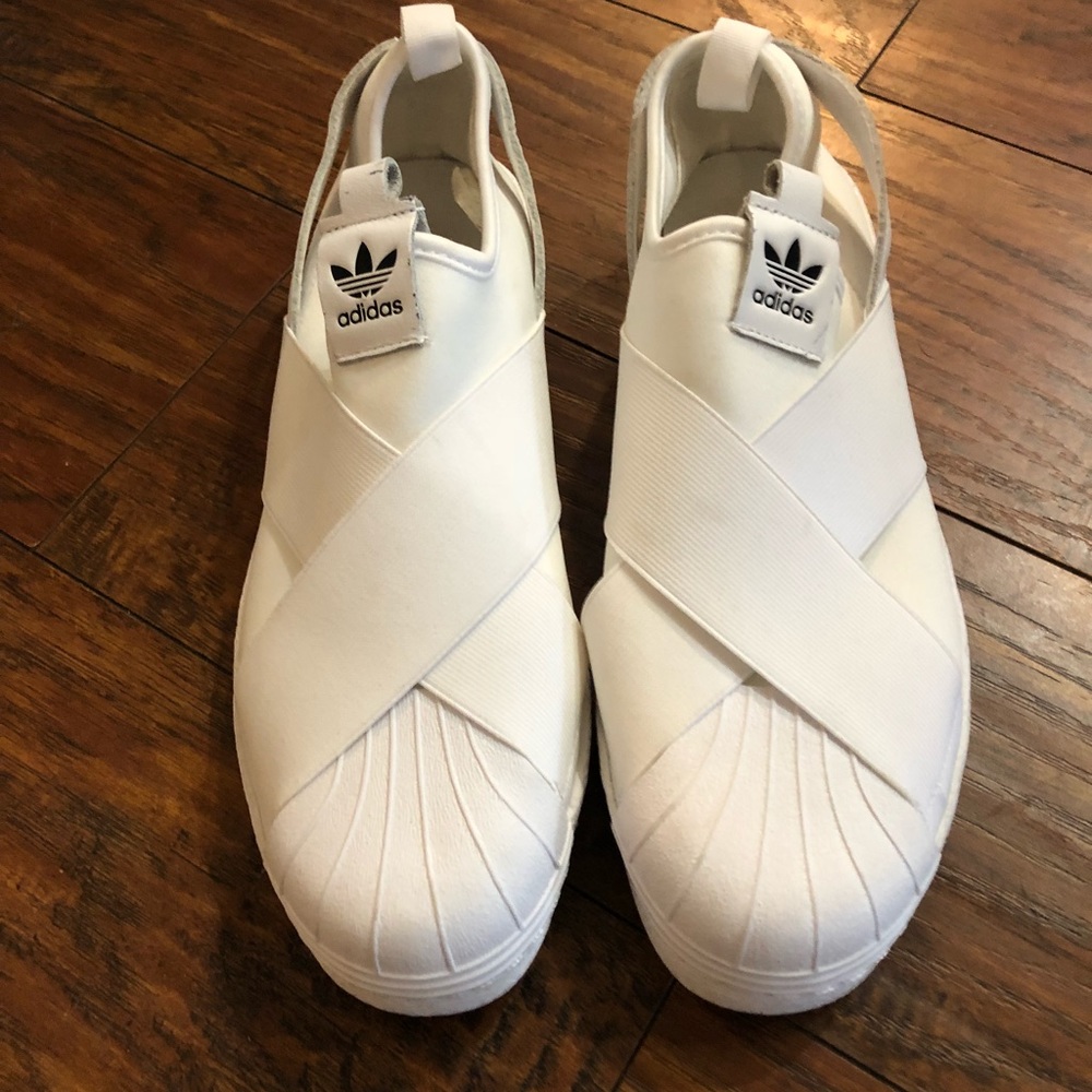 Adidas women’s superstar slip on sneakers